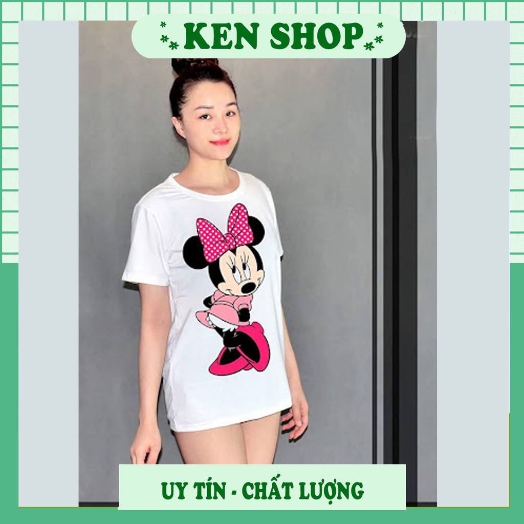 Áo thun cho bé gái in hình chuột mickey