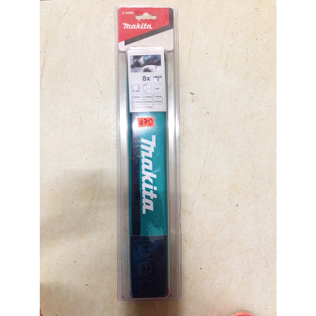 Bộ đầu tuýp siết bu lông 8,10,12,13,14,17,19,21 MAKITA E-02989
