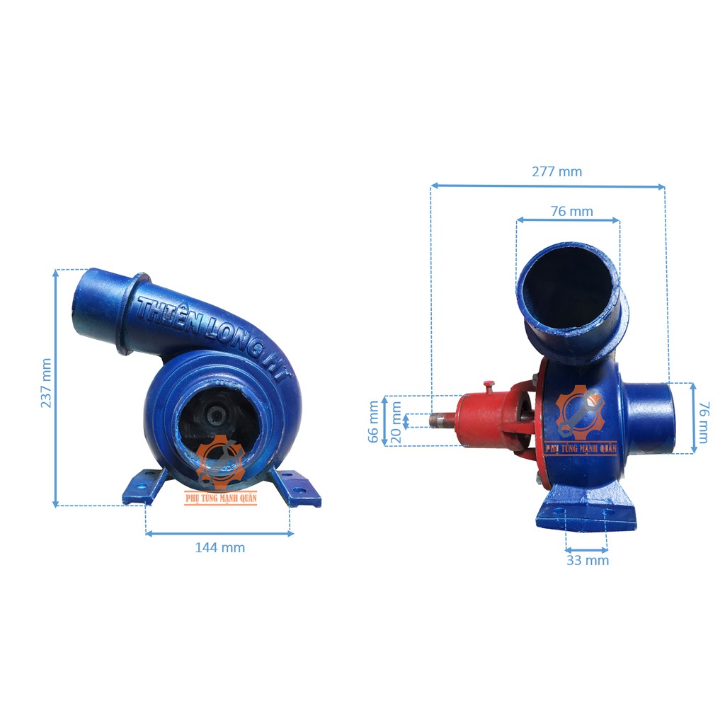 Bộ sên bơm nước đường kính ống hút 76mm ( sên bơm ống 76 ) nguyên bộ hoàn chỉnh