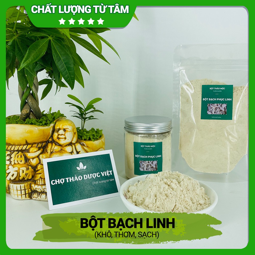 Hộp 350g Bột Bạch Linh Nguyên Chất (Khô, Thơm, Sạch)