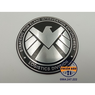 Tem dán xe logo Shield Vector Decal dán xe thân trắng nền đen #9