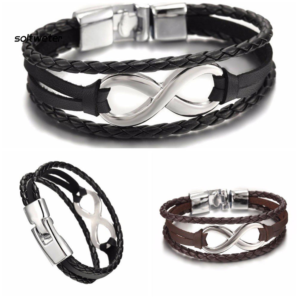 Vòng Đeo Tay Giả Da Nhiều Lớp Thời Trang Cá Tính Dành Cho Nữ