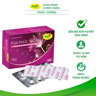 Phúc Thống PQA Giúp Bổ Huyết, Hỗ Trợ Điều Hòa Kinh Nguyệt Giảm Các Triệu Chứng Đau Bụng Kinh Hộp 50 Viên