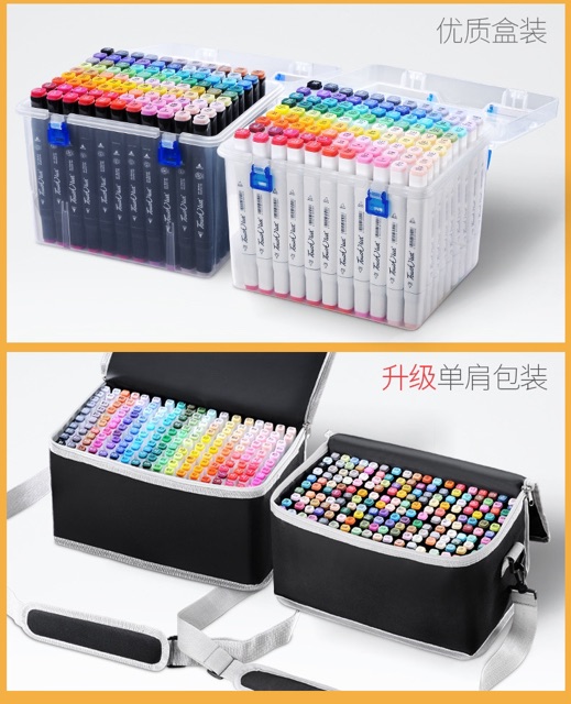 Túi đựng bút có quai xách/ có dây đeo vai, chuyên dùng cho các loại marker như Touch Liit, Touch soft head, Mingyun...