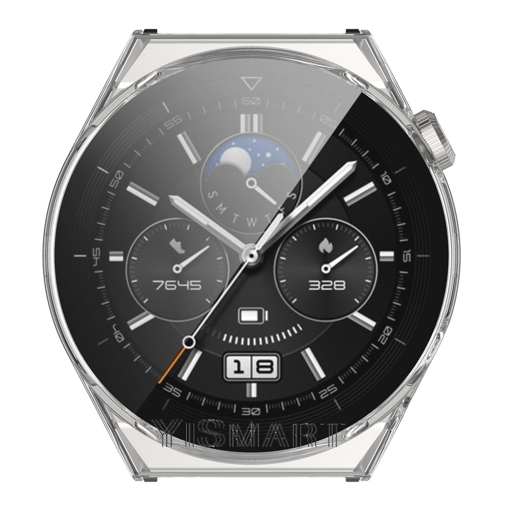 Ốp Bảo Vệ Bằng PC Cứng + Kính Cường Lực 46mm Cho Đồng Hồ Thông Minh Huawei Watch GT 3 Pro GT3 Pro