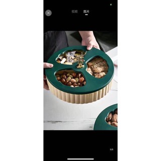 Khay mứt hươu 2 tầng