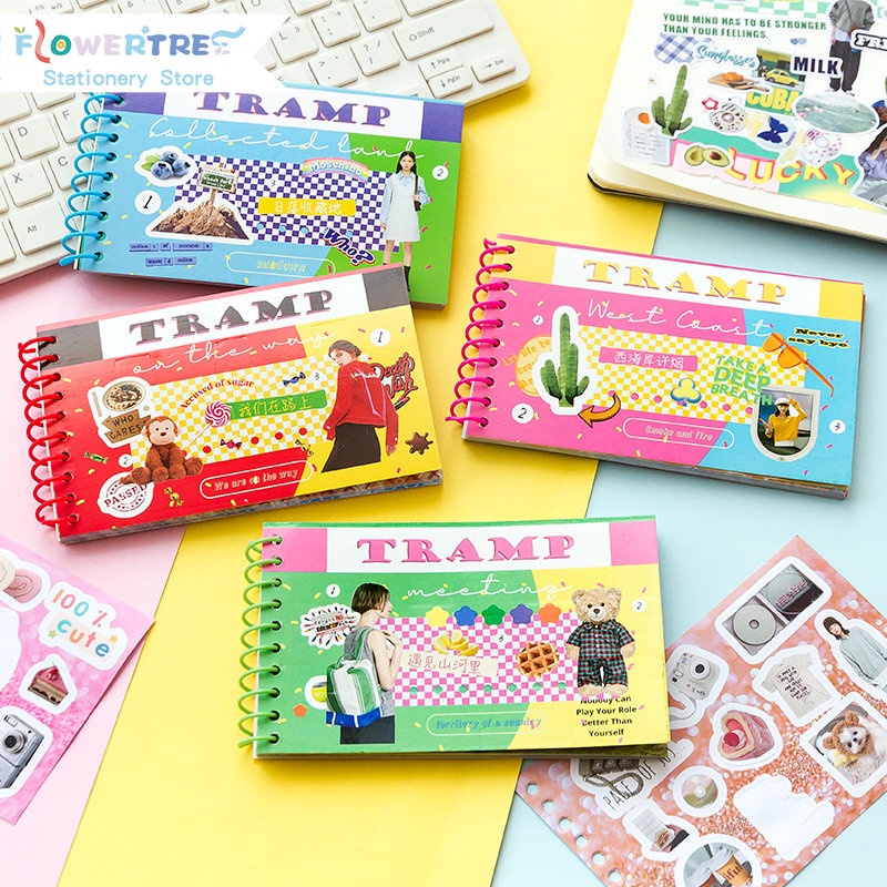 Bộ 30 Tờ Sticker Dán Trang Trí Sổ Tay Kiểu Hàn Quốc Dễ Thương
