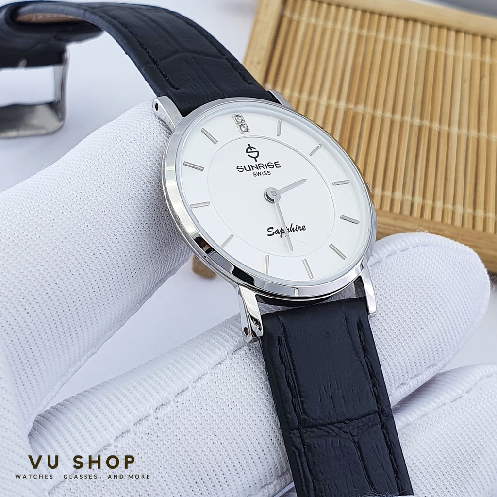 ĐỒNG HỒ ĐÔI SUNRISE DM737PWB - KÍNH SAPPHIRE