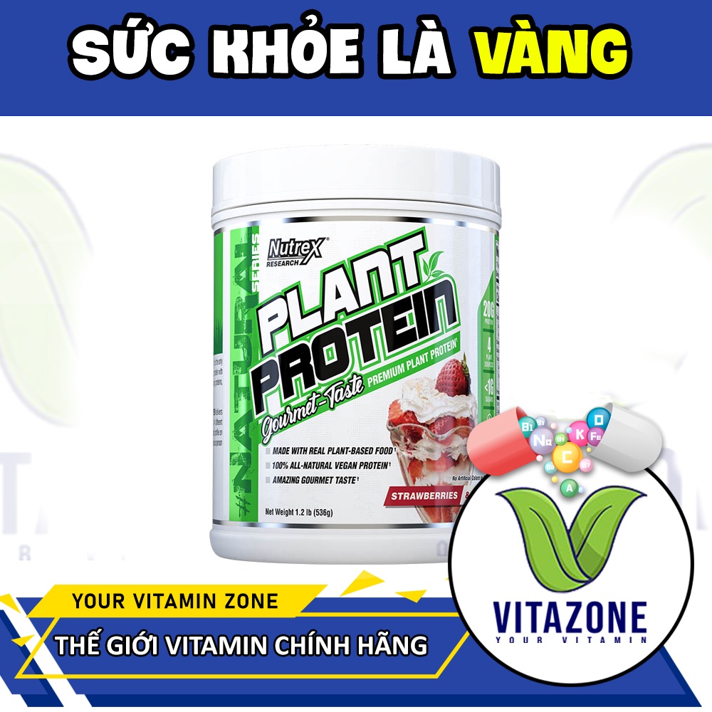 Sữa Thực Vật Nutrex Plant Protein Nguồn Gốc Thực Vật, Dinh Dưỡng Ăn Chay, Thuẩn Chay