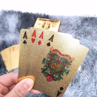 Bộ Bài Tây Mạ Vàng Cao Cấp Mang Tài Lộc May Mắn