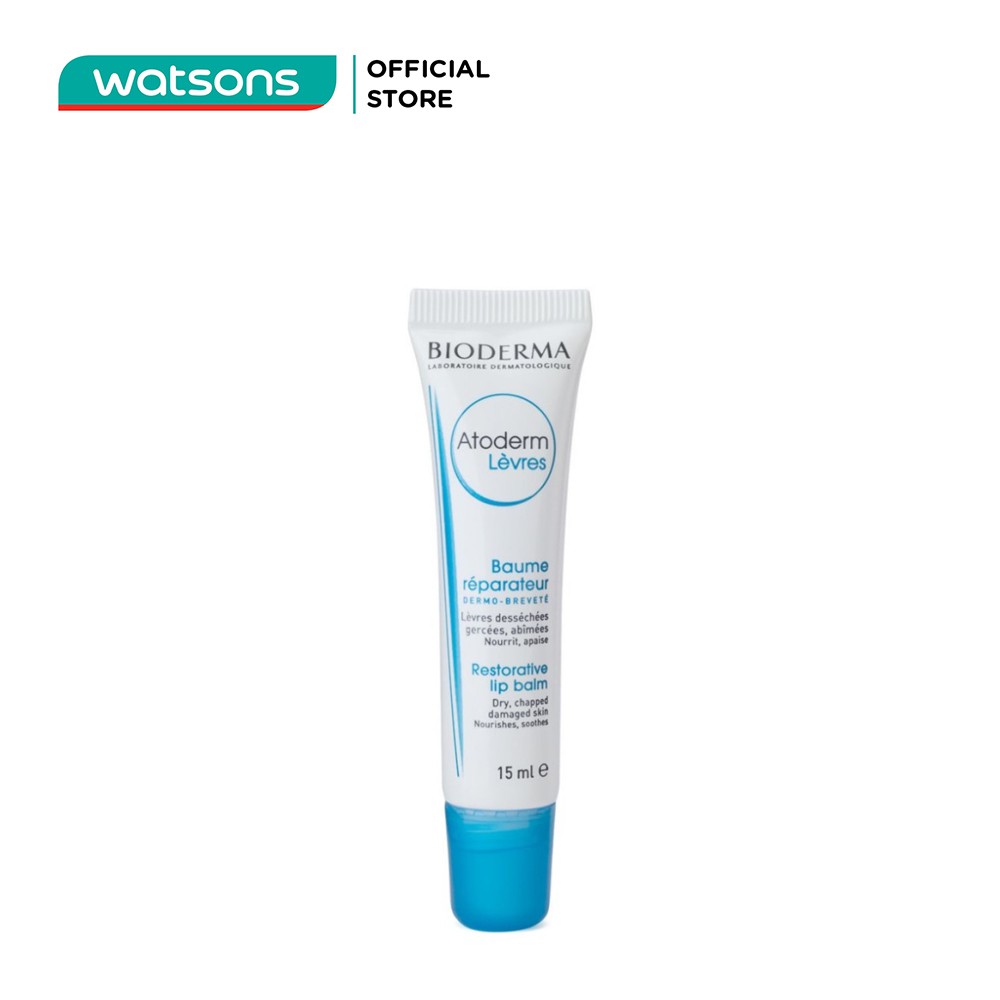 Kem Dưỡng Môi Bioderma Atoderm Lips Balm Làm Dịu Môi Bị Khô, Nứt Nẻ Và Tổn Thương 15ml