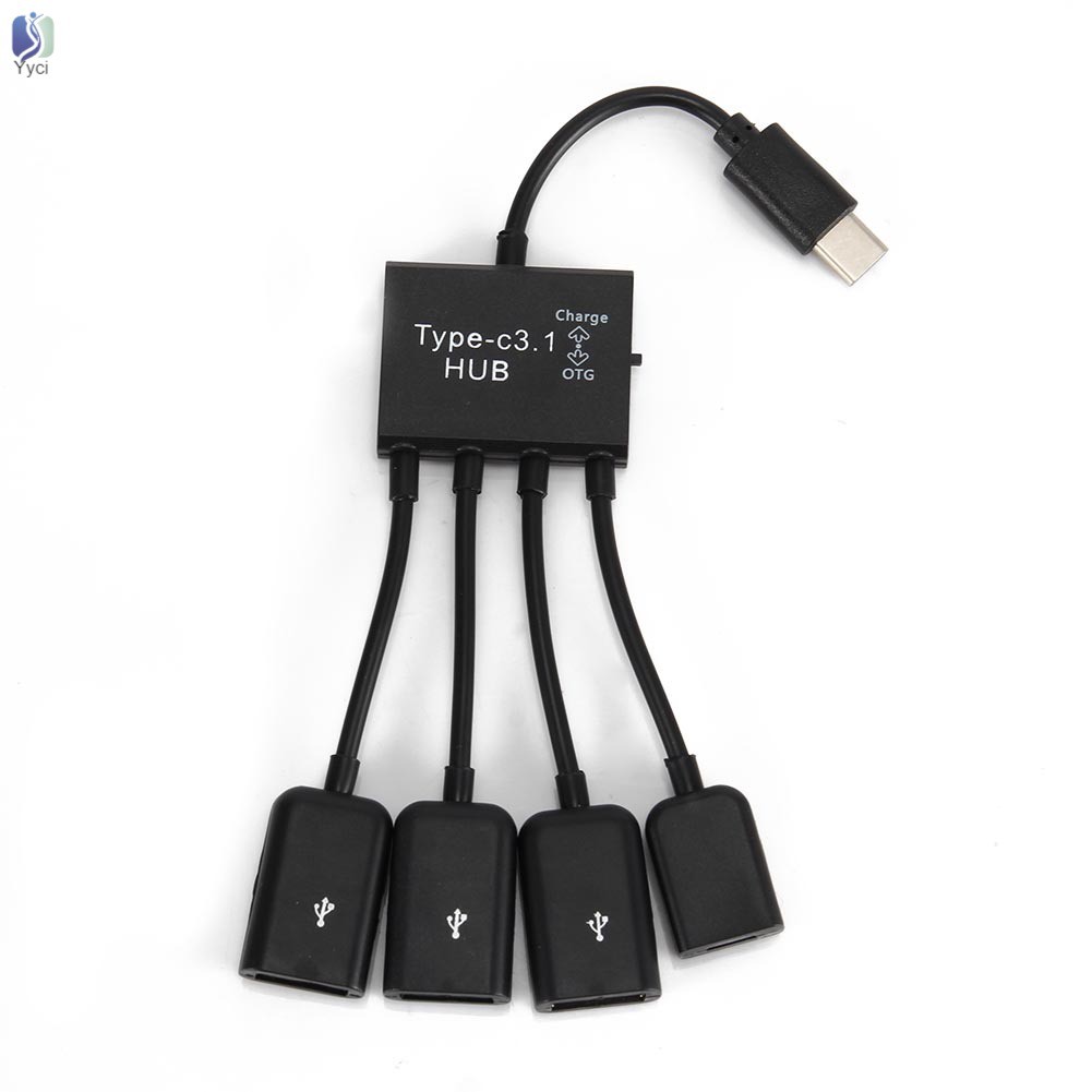 Cáp dữ liệu OTG 4 trong 1 chuyển đổi Type C sang USB 2.0 cho bàn phím chuột