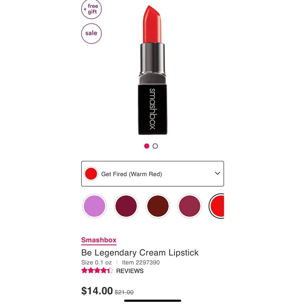 [10/5 FREESHIP] SON THỎI SMASHBOX BILL ULTA  CHÍNH HÃNG