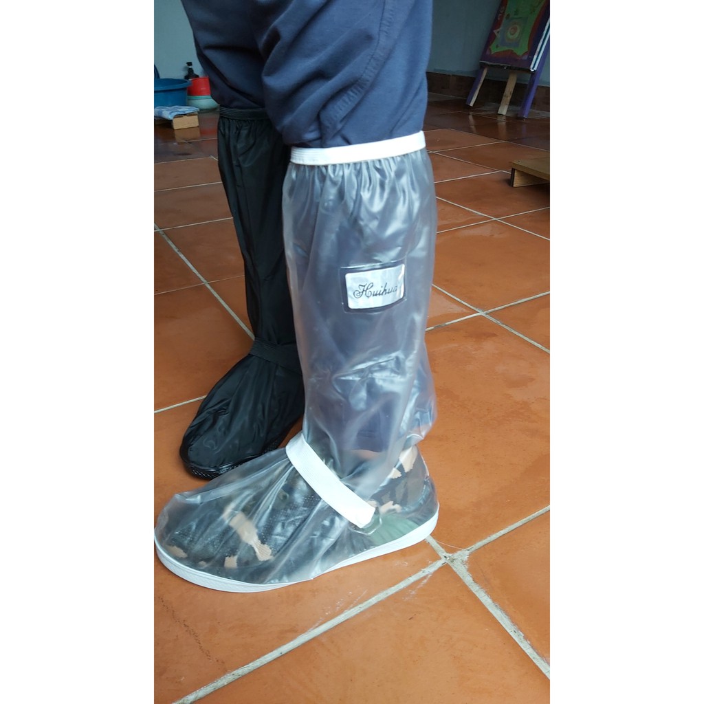 ủng bọc giầy đi mưa  chất liệu nhựa dẻo PVC chống nước 100% T420 ( có video thực tế )