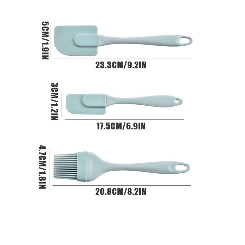 [GIẢM 40%] Set 3 Dụng Cụ Làm Bánh Silicon Chịu Nhiệt Tốt