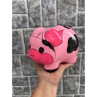 Heo đất Bò sữa Hồng size M