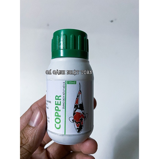 COPPER NGỪA CẠ MÌNH, NỔI GÂN MÁU, LIẾC MÌNH, TUỘT NHỚT, PHÒNG NHẢY KHỎI HỒ, NẮM ĐÁY, LỜ ĐỜ CHO BỂ CÁ KOI ACPHARNO 50ML
