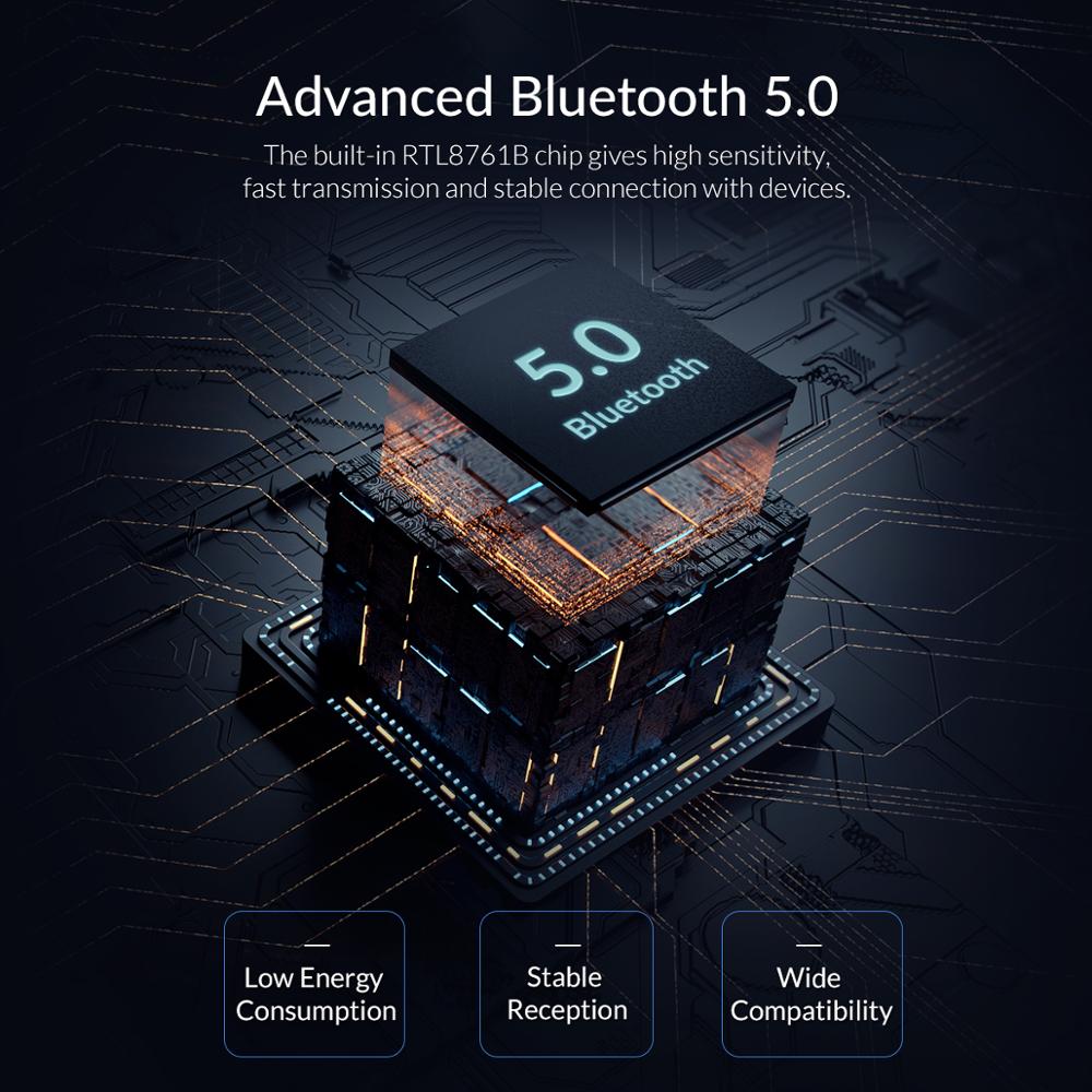 USB Orico Bta-508 Hỗ Trợ Truyền Nhận Tín Hiệu Bluetooth 5.0 Cho Pc / Loa / Chuột / Laptop