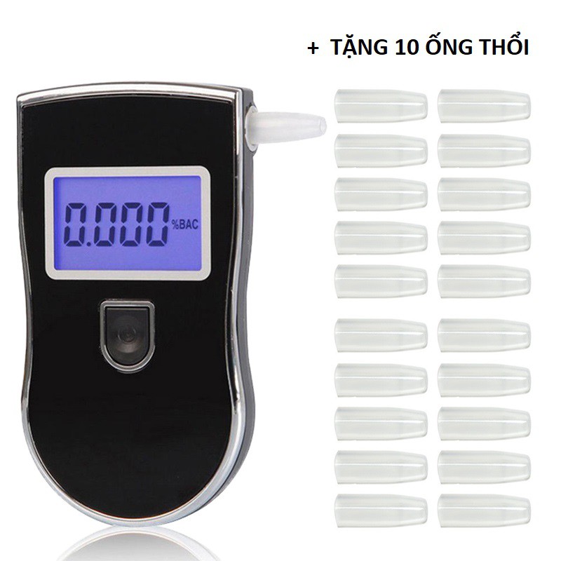 Máy đo nồng độ cồn AT-818 TẶNG 10 ống thổi,với màn hình hiển thị LCD ,chính xác tuyệt đối an toàn sử dụng