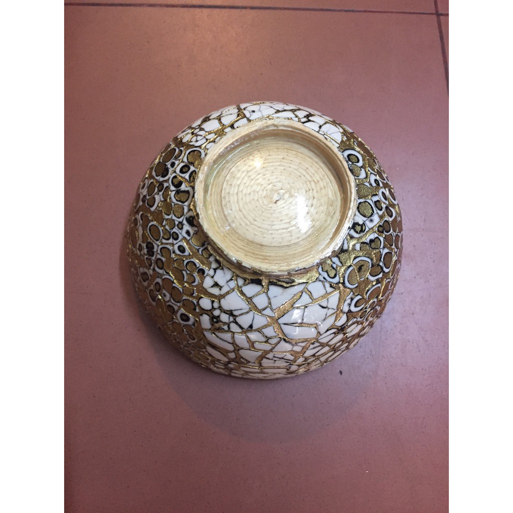 Bát tre ngâm tay làm nail khảm trai, khảm trứng