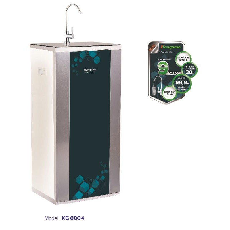 MÁY LỌC NƯỚC KANGAROO THẾ HỆ MỚI 9 CẤP LỌC KG08G4 
