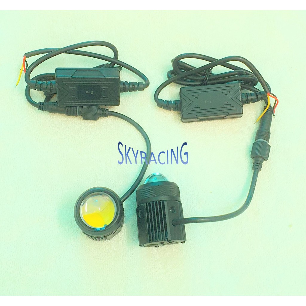 Đèn led trợ sáng bi cầu mini 7494 V4 gắn cho nhiều dòng xe máy