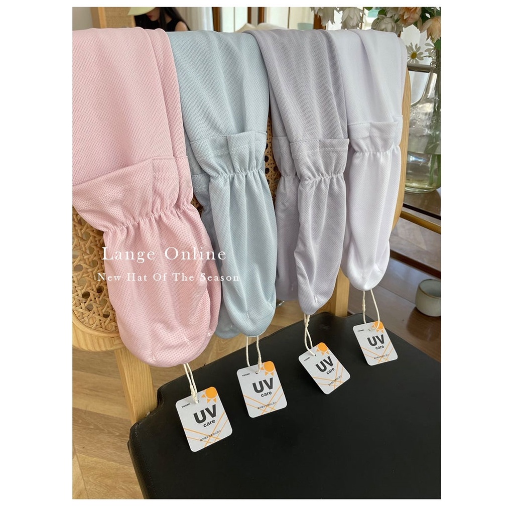 Găng Tay Chống Nắng Chống Tia Cực Tím Bằng Lụa Lạnh Cỡ Lớn Kiểu Nhật Bản Thời Trang Mùa Hè Cho Nữ