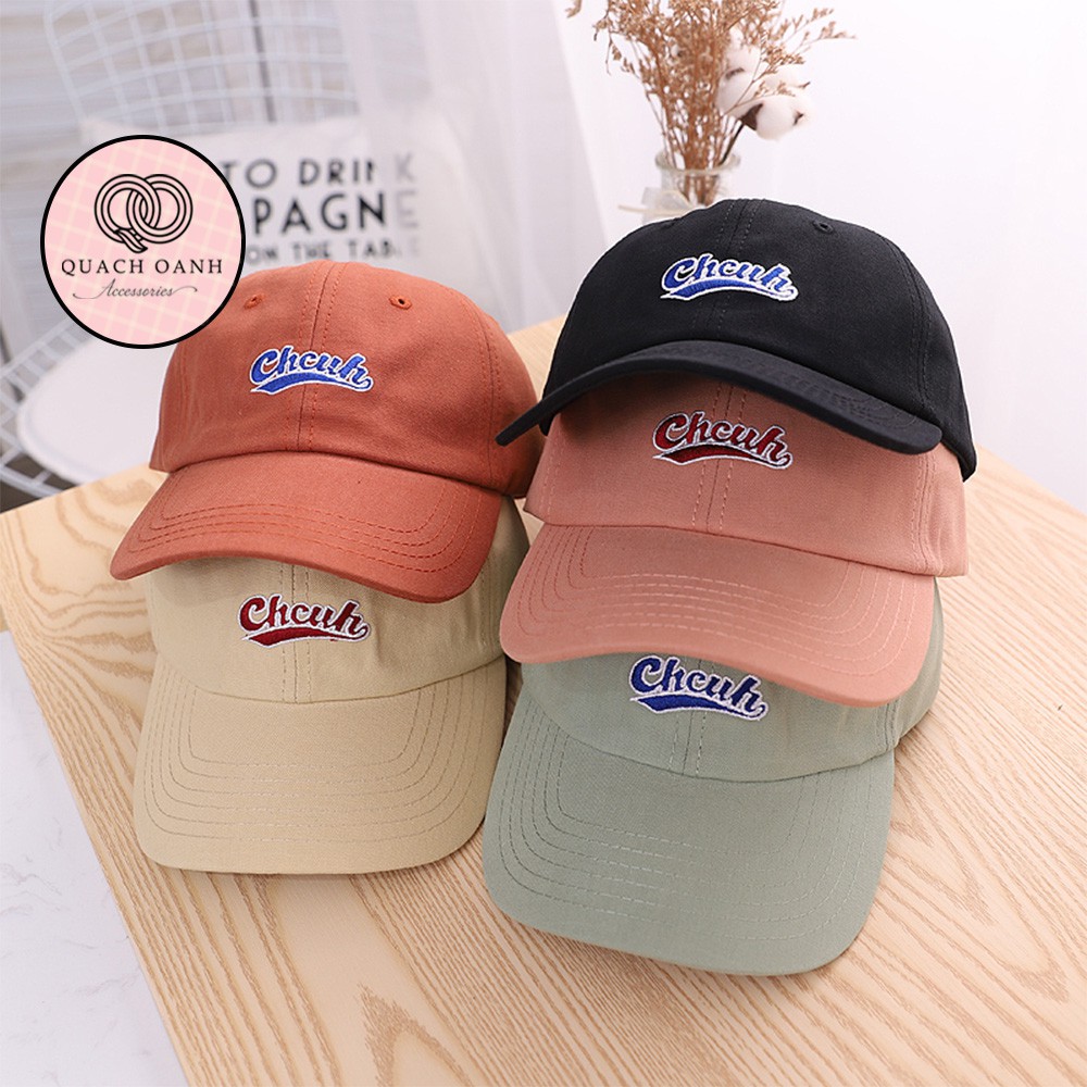 Mũ lưỡi trai bóng chày thêu chữ chcuh unisex cá tính – MU72