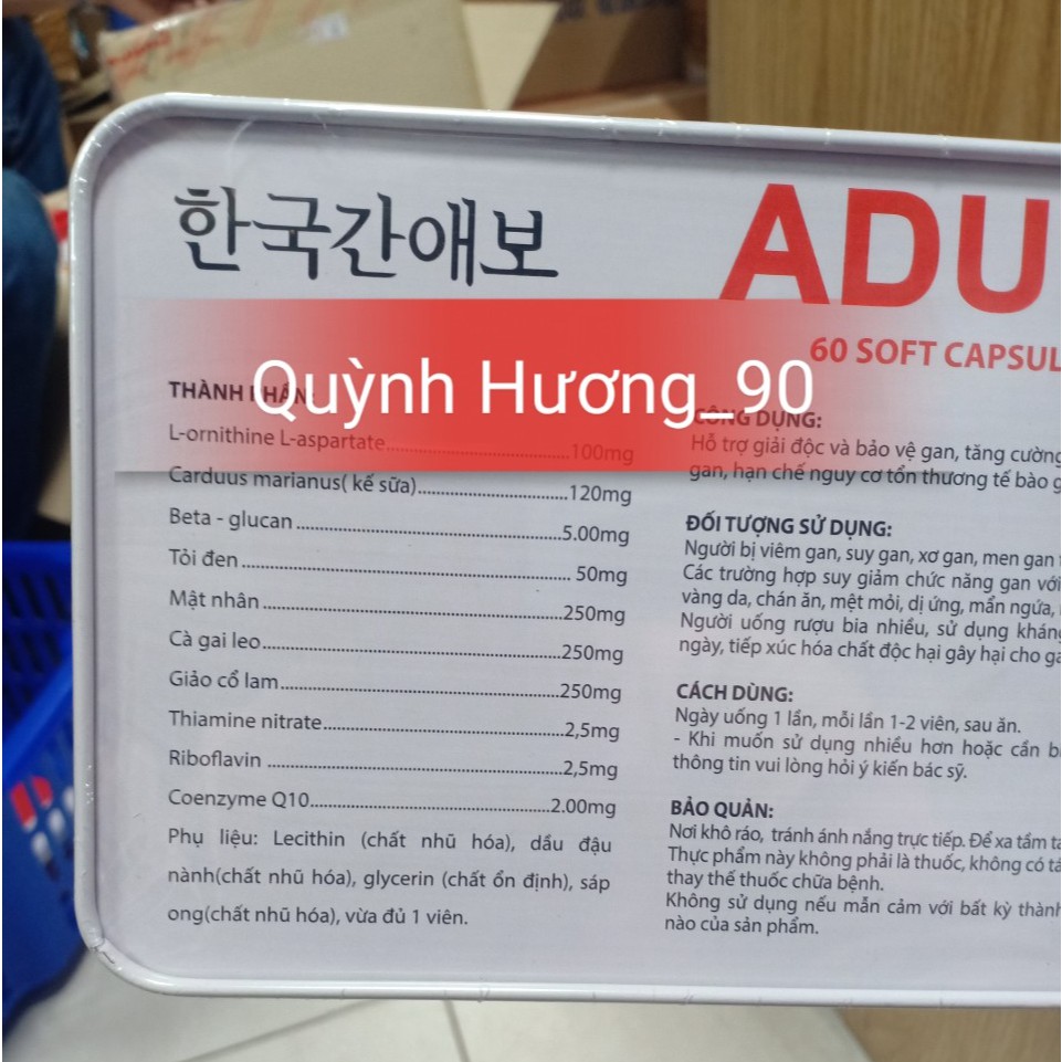 Viên uống hỗ trợ chức năng gan ADUS hộp 60 viên