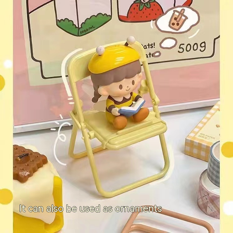 Giá Đỡ Điện Thoại/Máy Tính Bảng Mini Gấp Gọn Để Bàn Màu Kẹo Dễ Thương