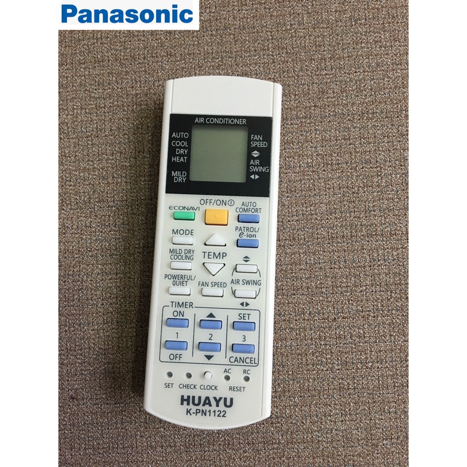Remote điều khiển điều hòa máy lạnh đa năng PANASONIC K-PN1122 dùng cho tất cả các dòng panasonic hiện nay