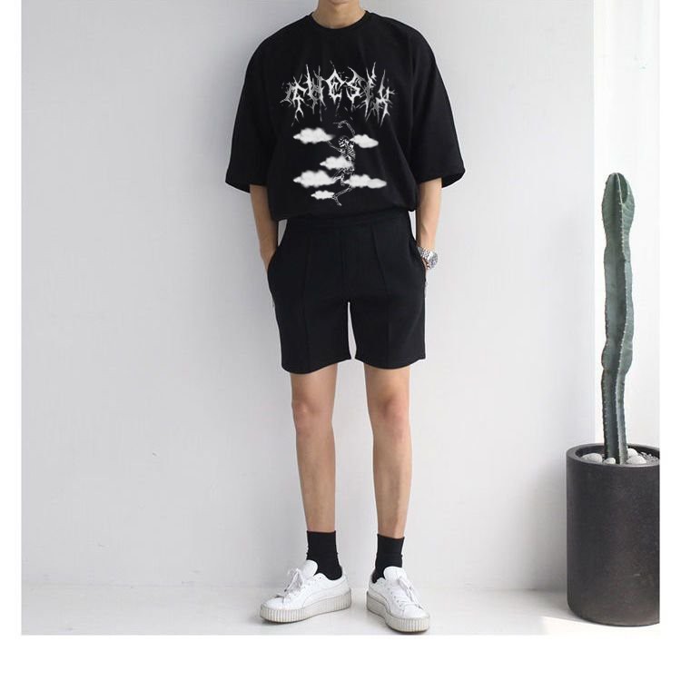 Áo phông nam tay lỡ unisex - Áo phông local brand Thesix Brand - Fly Skull | BigBuy360 - bigbuy360.vn