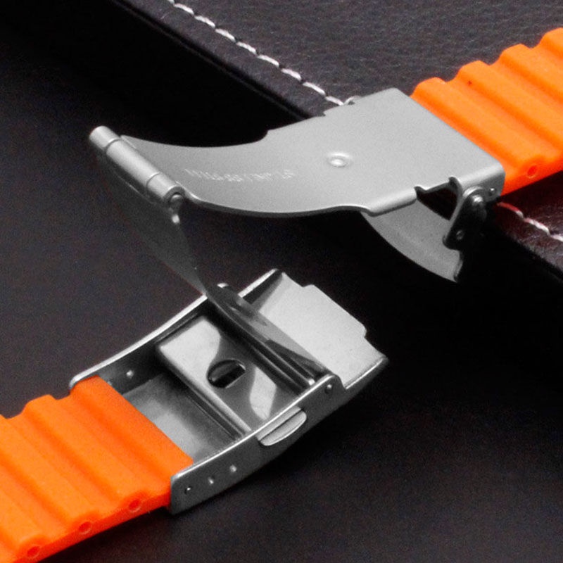 SEIKO Dây Đồng Hồ Đeo Tay Silicon 18mm 20mm 22mm 24mm Cao Cấp Cho Nam Nữ