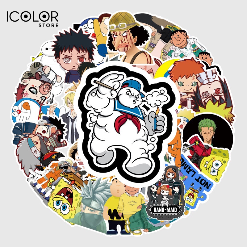 Miếng Dán Trang Trí Chống Thấm Nước Họa Tiết Hoạt Hình dễ thương 015