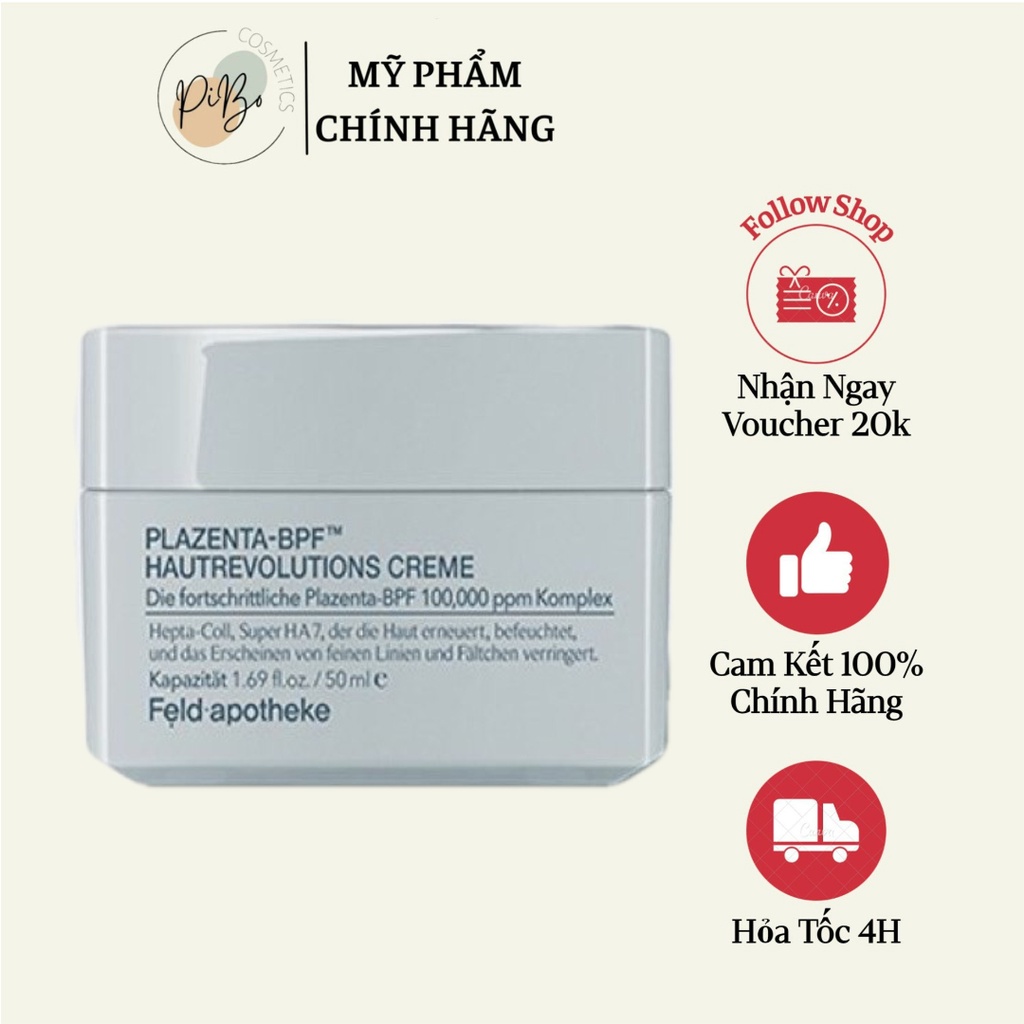 Kem dưỡng nhau thai phục hồi, dưỡng trắng, tái tạo da Plazenta BPF+ Feld Apotheke