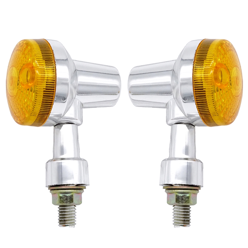 2 Chiếc 12V Đa Năng Xe Máy Biến Tín Hiệu Đèn Báo Cho GN125 Cafe Racer Harley Suzuki Đèn Siêu Sáng