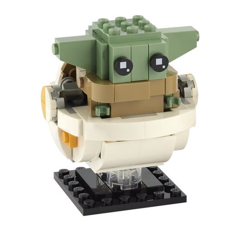 Lego 75317 Nhân vật The Mandalorian và the Child - Brick Headz - Lego Star wars Chính hãng