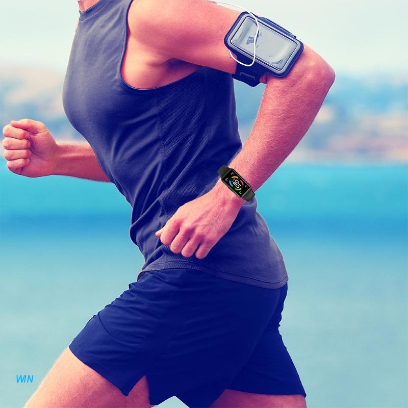 Dây đeo thay thế chất liệu silicon màu trơn cho Huawei Honor Band 6