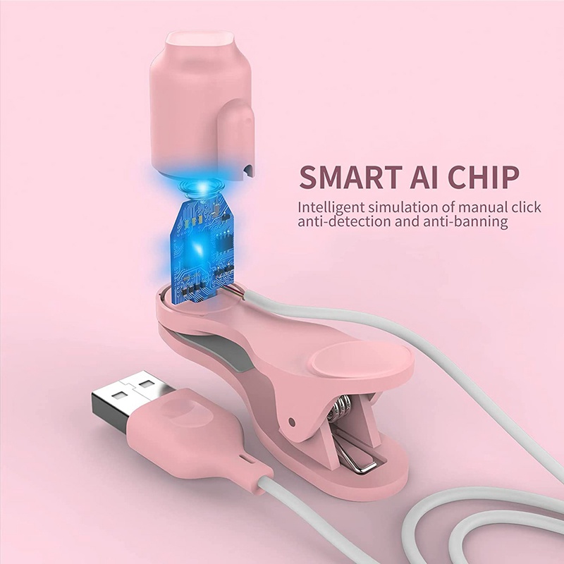 Thiết Bị Nhấp Nháy Màn Hình Điện Thoại USB Tự Động Thích Hợp Để Chơi Game Phát Sóng Trực Tiếp