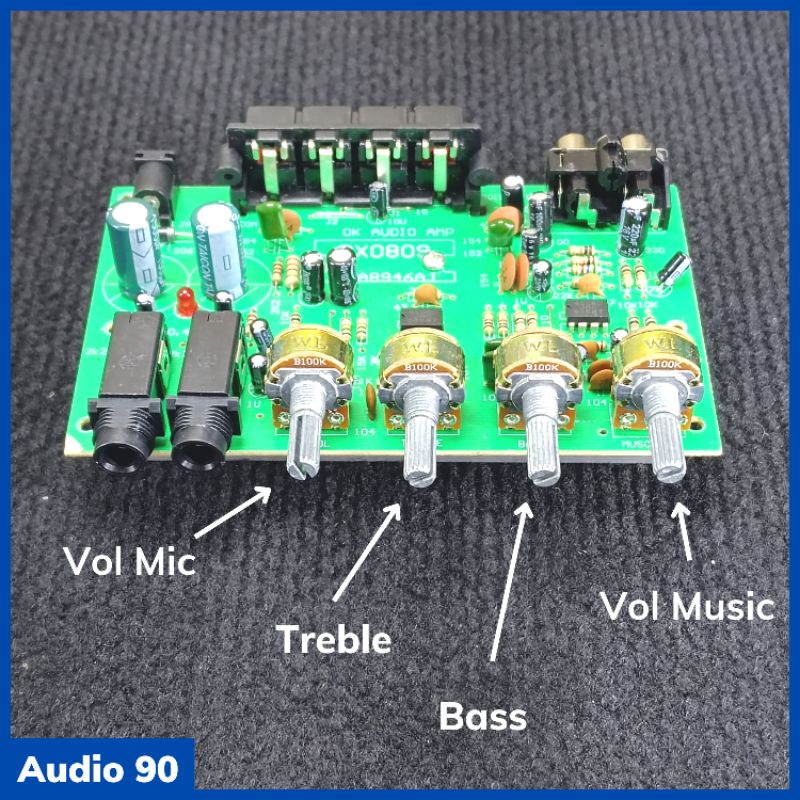 Mạch khuếch đại âm thanh 12v 2 kênh stereo 30w + 30w