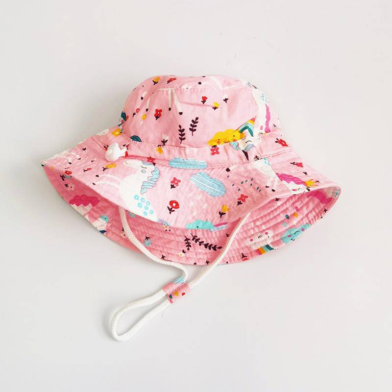 Nón Tai Bèo Vải Cotton Mỏng Thời Trang Đi Biển Cho Bé