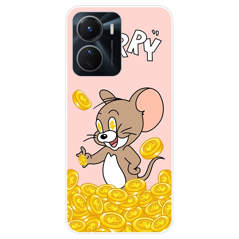 Ốp Điện Thoại TPU Dẻo Họa Tiết Hoạt Hình Dễ Thương Cho VIVO Y16 VIVOY16 Y 16 4G