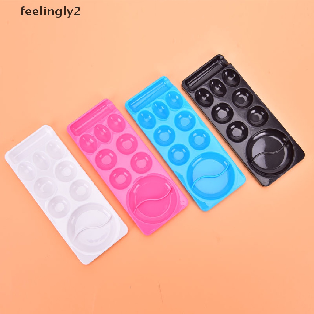 [Hàng mới về] Bảng pha màu sơn móng tay nghệ thuật có ngăn chứa cọ