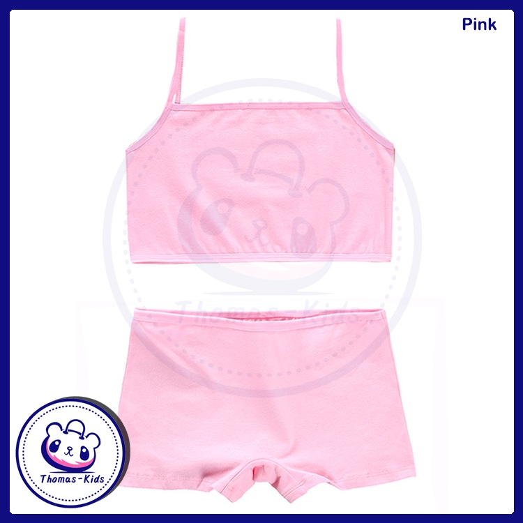 Bộ đồ lót hai dây vải Cotton mềm thoáng khí B207 8-12Y dành cho bé gái