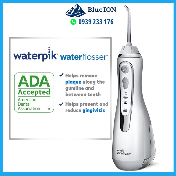 [Hàng Mỹ] Tăm nước Waterpik Cordless Advanced Water Flosser WP-560 WP-562 WP-563 WP-565 WP-567 WP-569