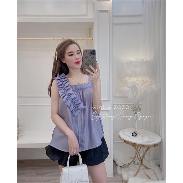 (Up New) SÉT ÁO TƠ BÈO 2 DÂY MIX QUẦN SHORT - 0621