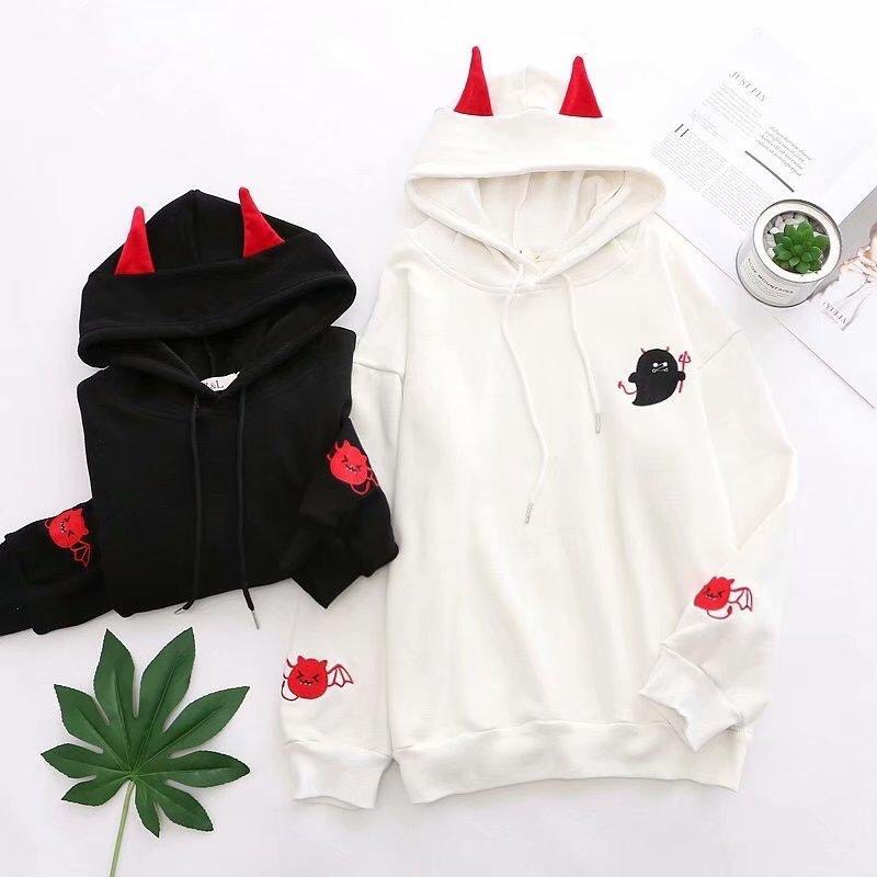 Áo Hoodie nam nữ hình quỷ nhỏ siêu xinh