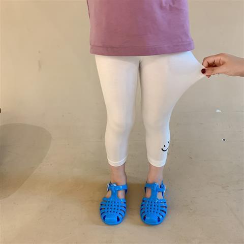 Quần legging lửng mỏng co giãn phong cách phương Tây thời trang mùa hè dành cho bé gái