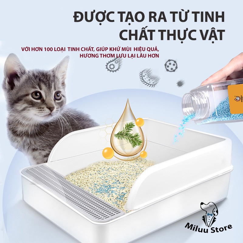 Hạt Khử Mùi Cát Vệ Sinh Cho Mèo, Độ Vón Cục Cao, Giảm Thiểu Vi Khuẩn Gây Mùi