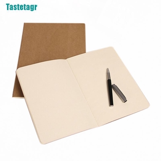 【Tastetagr】Kraft paper notebook blank notepad book vintage journal notebooks